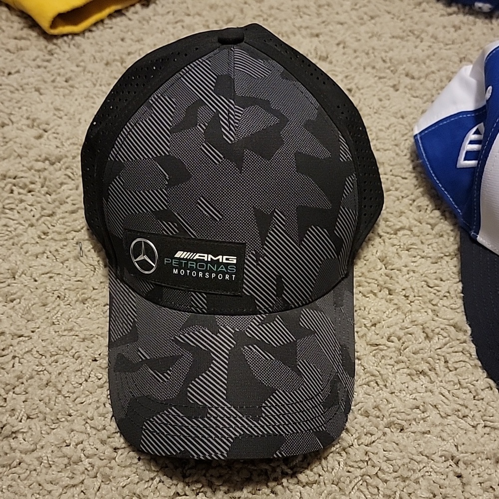 Mercedes AMG hat racing snap